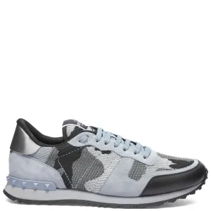 Valentino Grey & Silver Mesh Rockrunners