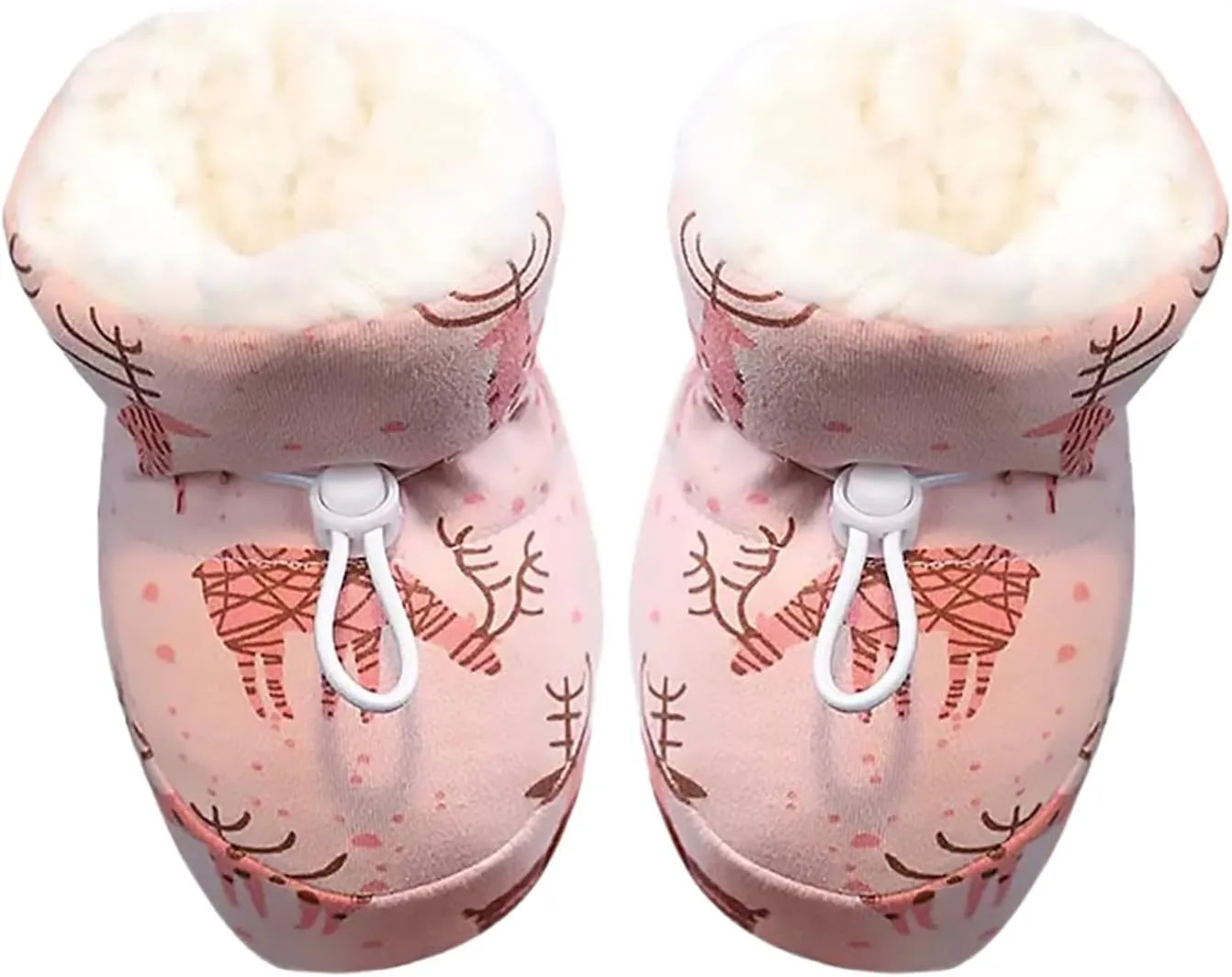 Warm Furry Baby Boots 2024 New Warm Cozy Fleece Baby Booties Winter Snow Anti Slip Soft Sole Warm Baby 6 Months Shoes