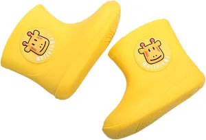 Waterproof Rain Boots for Kids Toddler Girls & Boys Fall Cartoon Anti-Slip Ankle Jelly Rainshoes