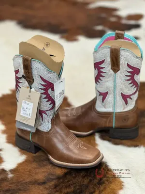 WOMEN’S ARIAT PINTO VENTEK 360 DARK TAN/DISTRESSED WHITE-4507